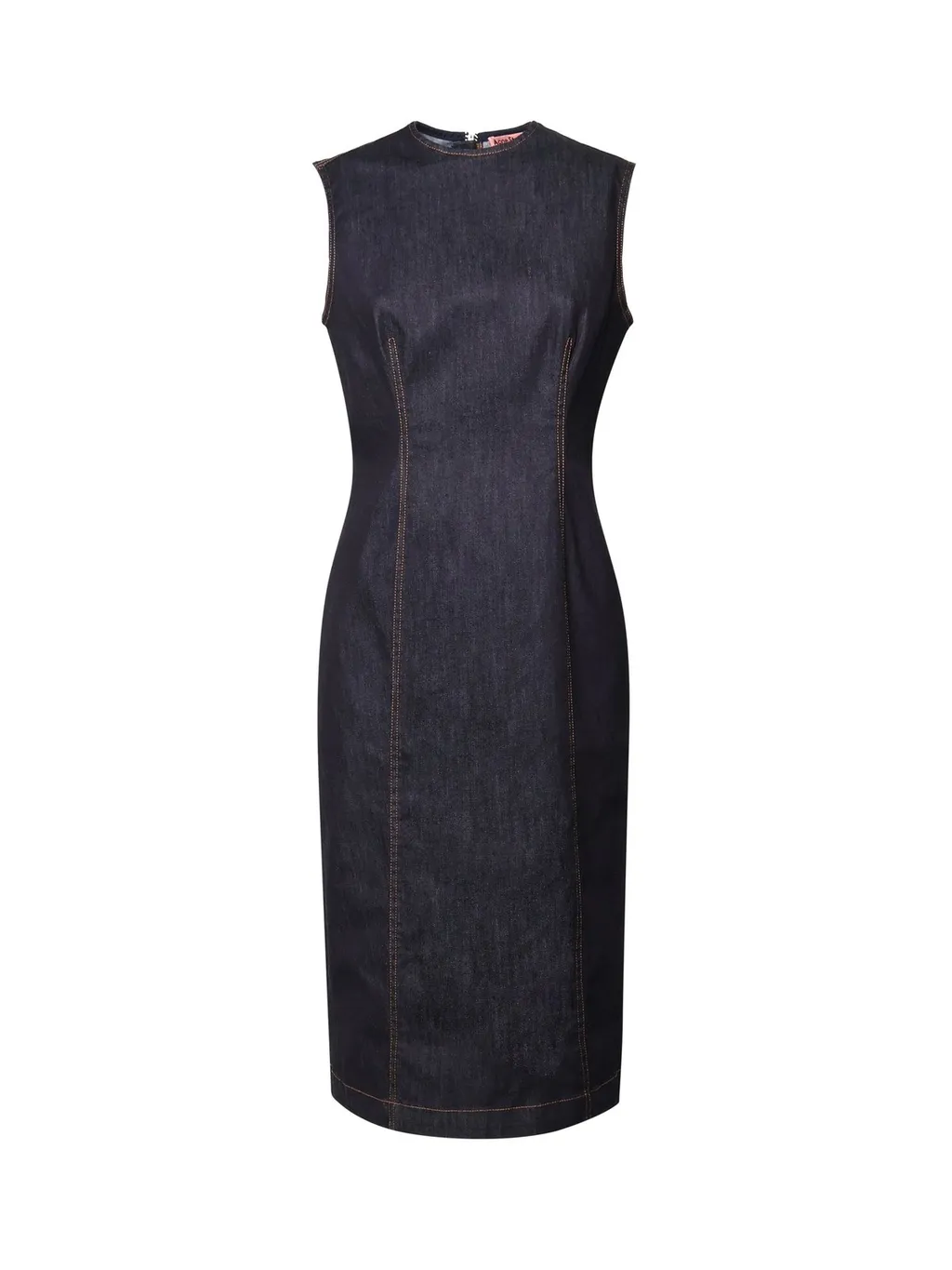 Acne Studios Crewneck Sleeveless Denim Dress
