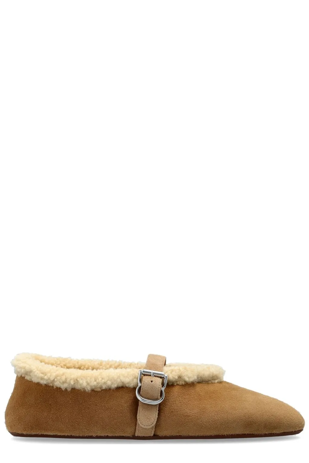 AlaÏA Shearling Ballet Flats