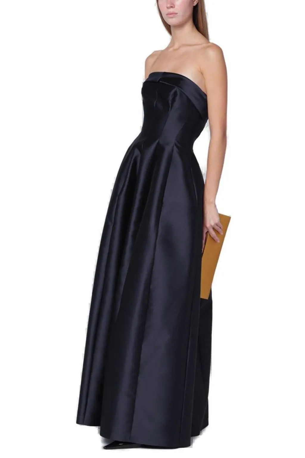 Alberta Ferretti Sleeveless Mikado Evening Dress