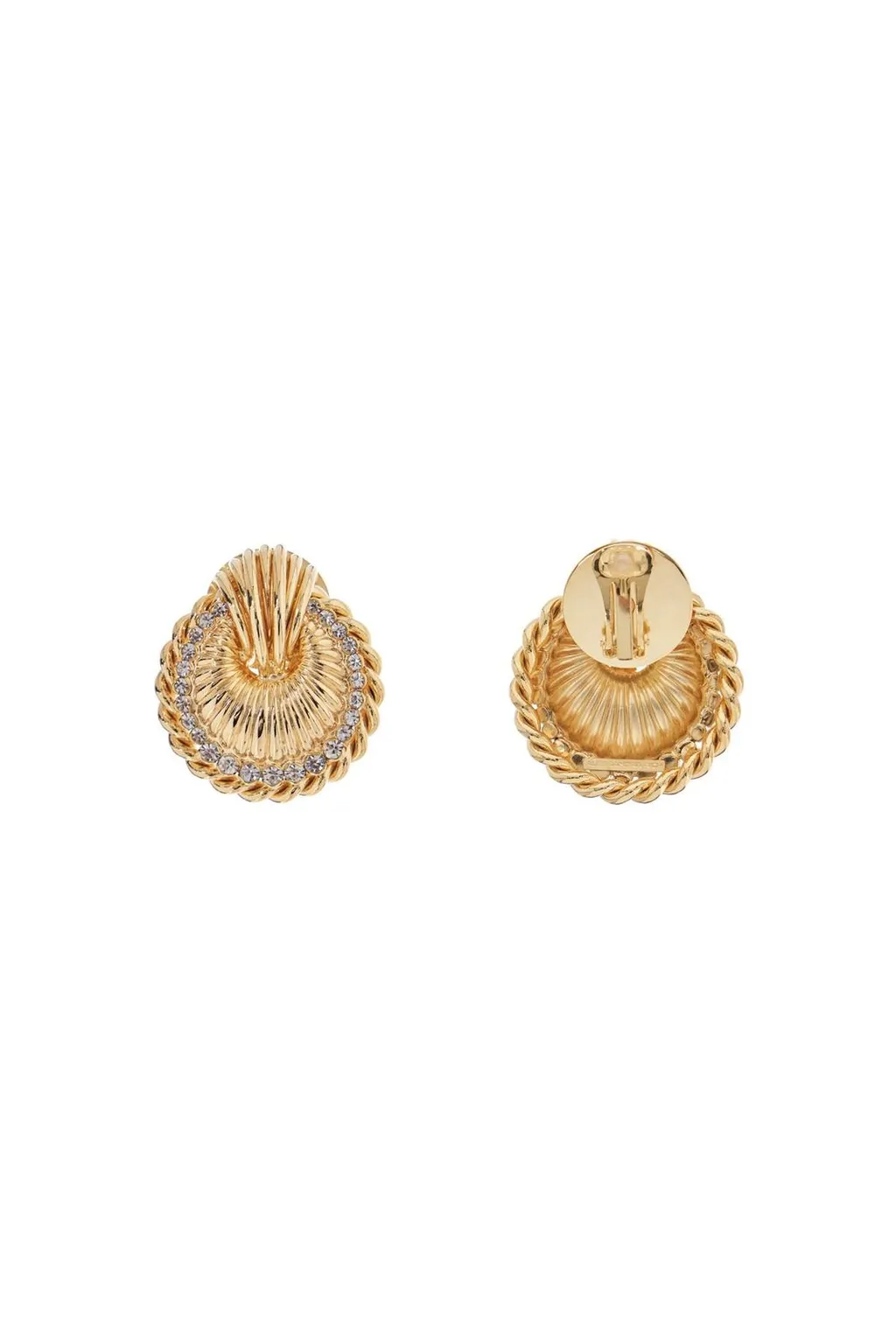 Alessandra Rich Shell Embellished Earrings