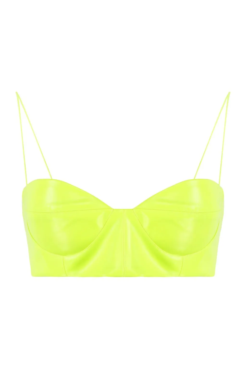 Alex Perry Jade Eco Leather Bustier Top