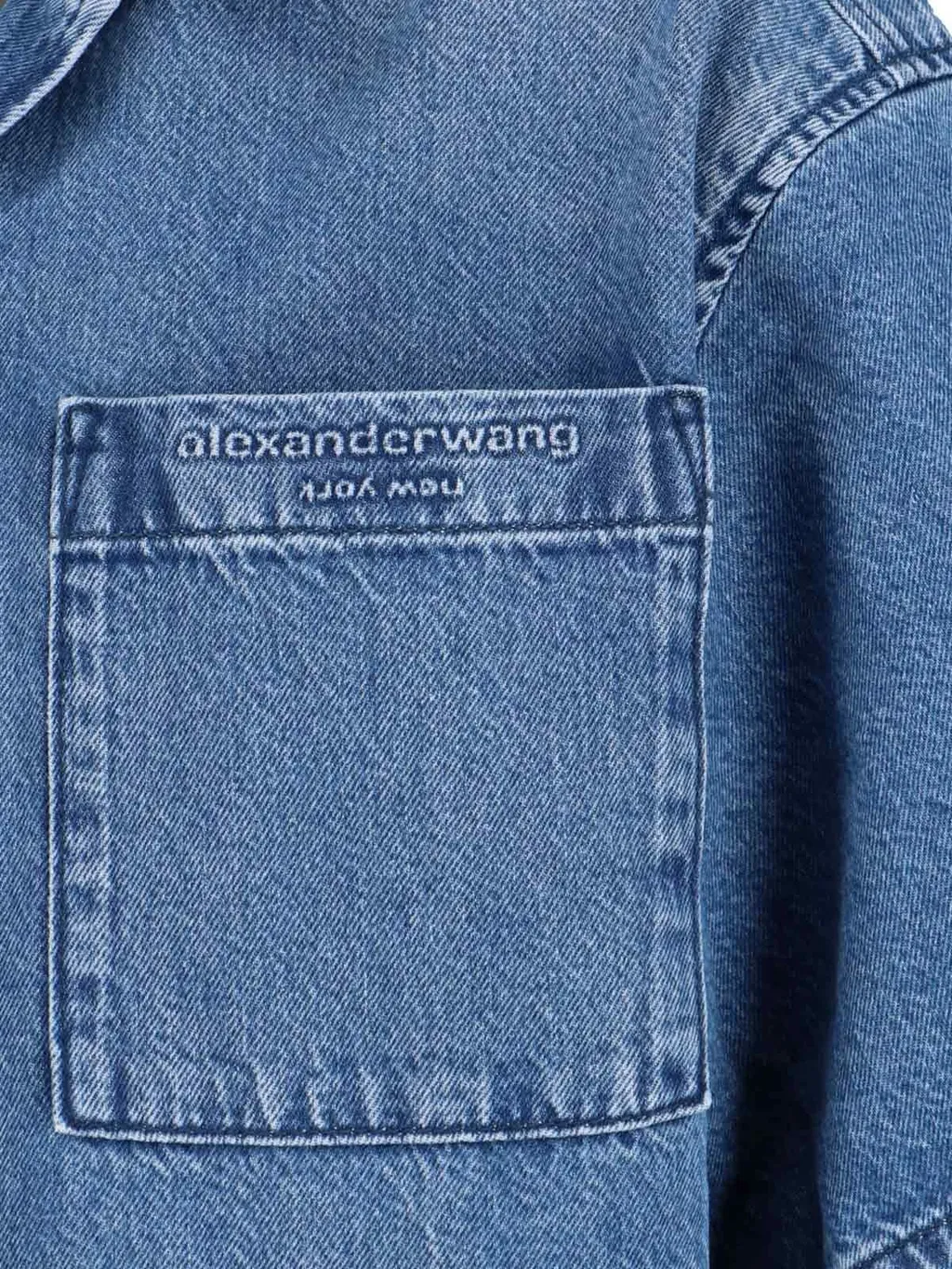 Alexander Wang Cropped Denim Shirt