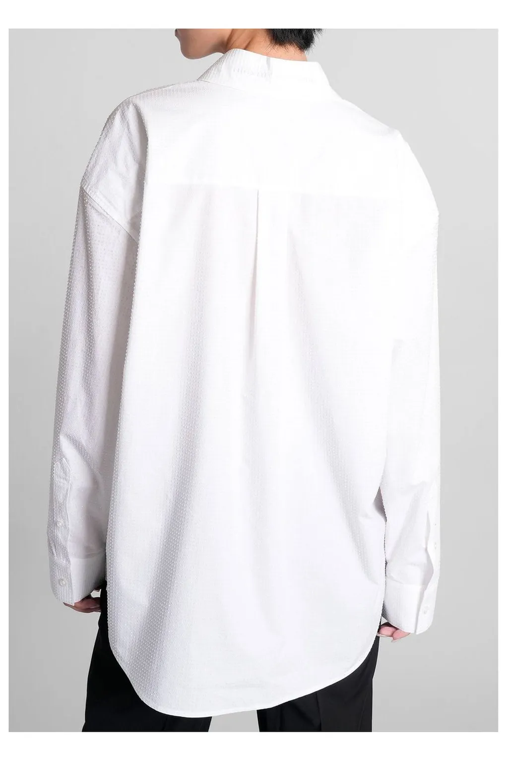 Alexander Wang Long Sleeved Curved Hem Shirt