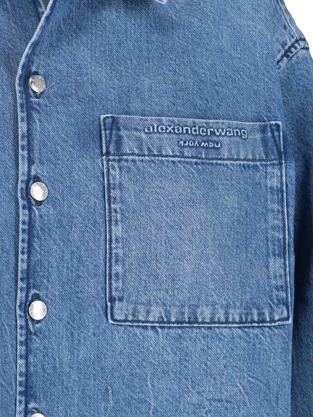 Alexander Wang Cropped Long Sleeve Shirt