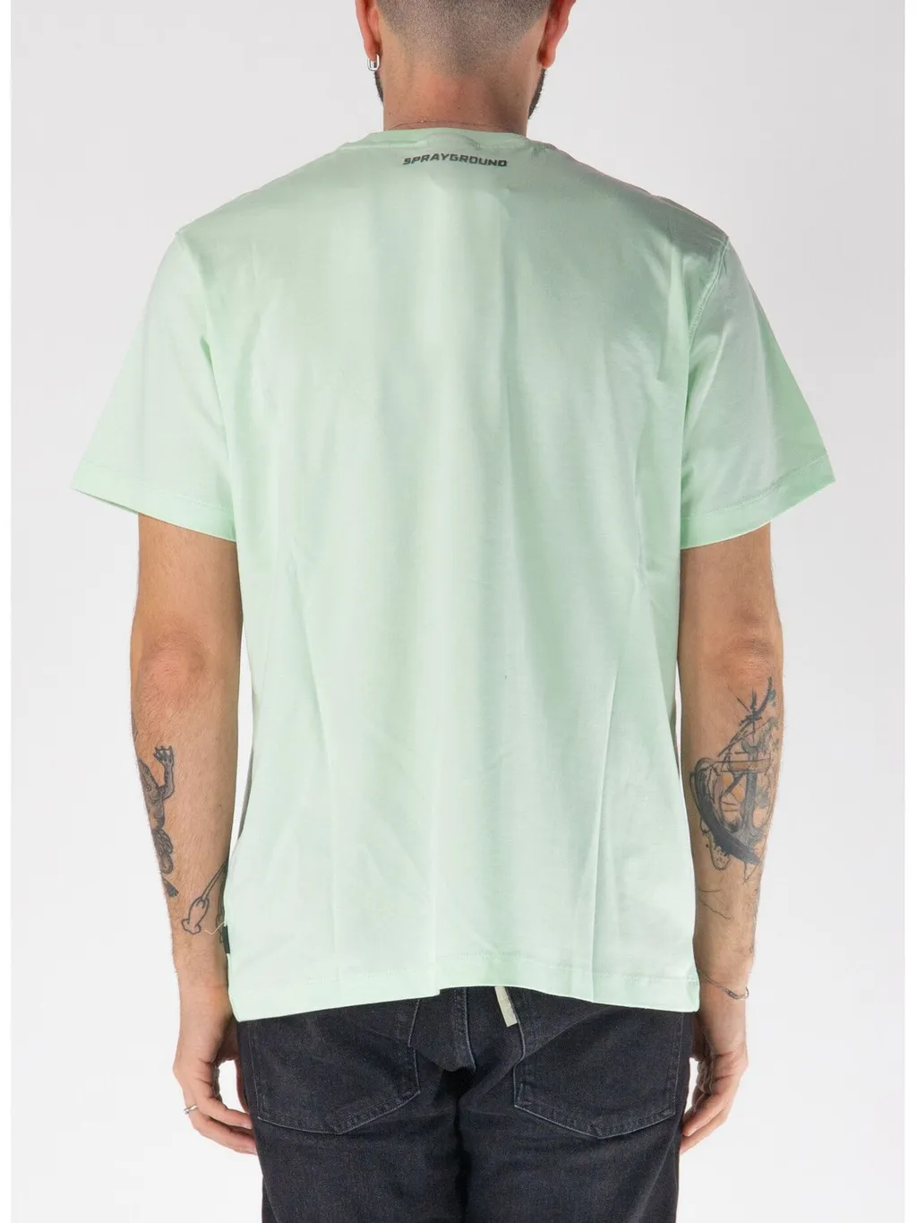 Sprayground Logo Printed Crewneck T-Shirt
