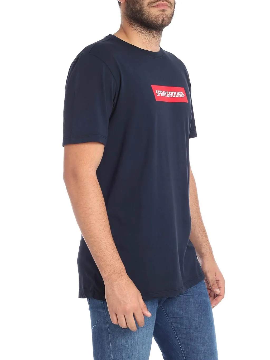 Sprayground Logo Printed Crewneck T-Shirt