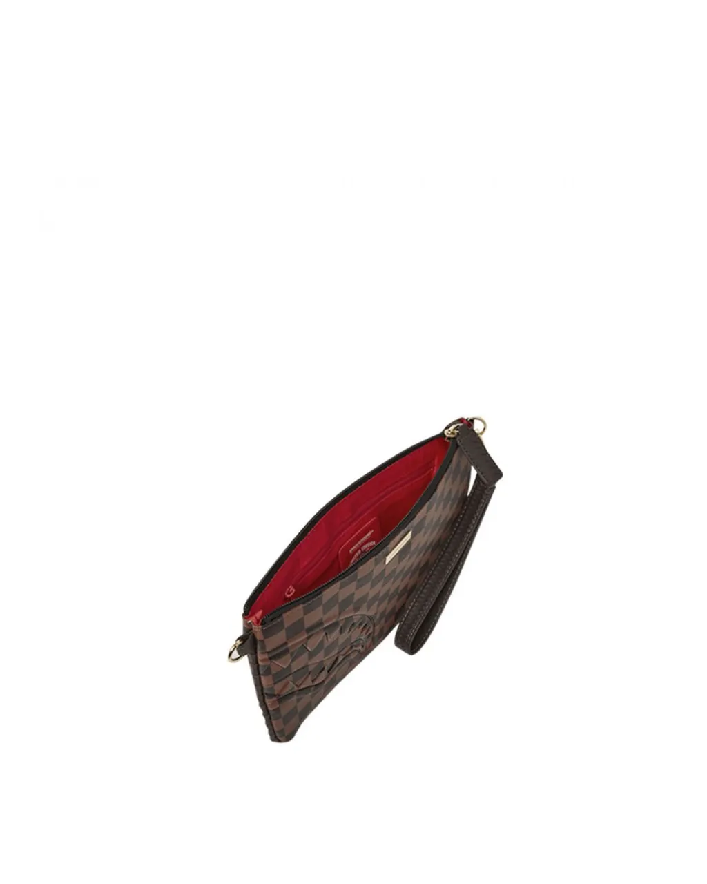 Sprayground Checkered Wristlet Clutch