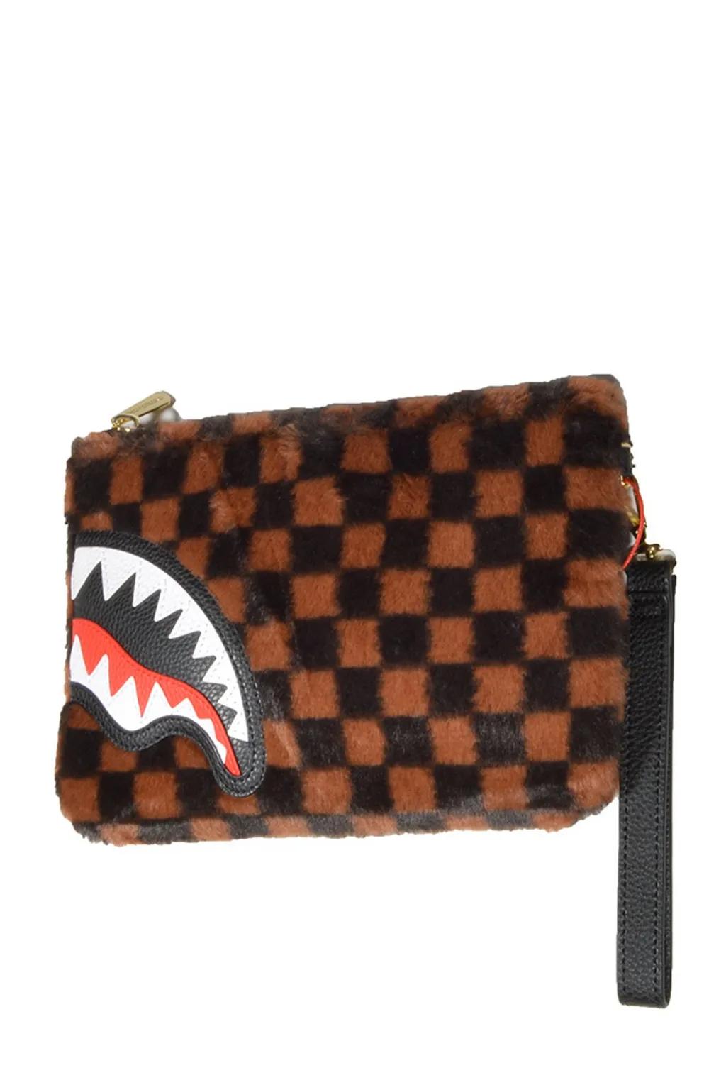 Sprayground Fur Sharks In Paris Clutch Bag