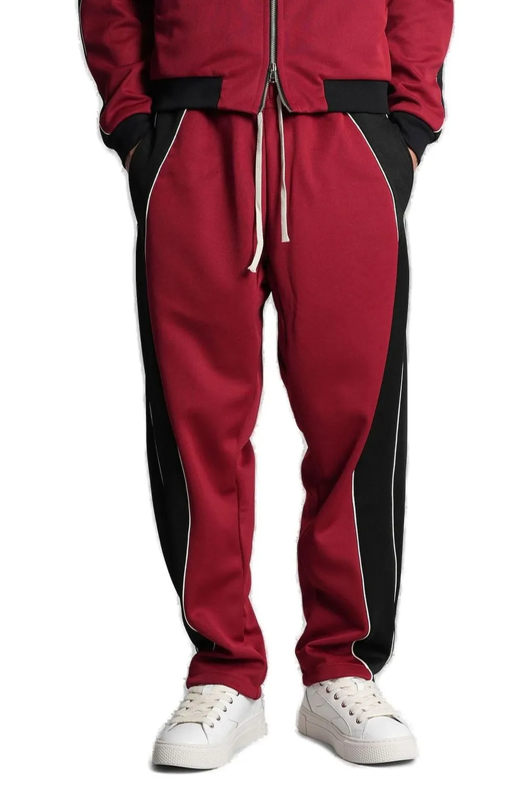 State Of Order Contrast Trim Drawstring Pants