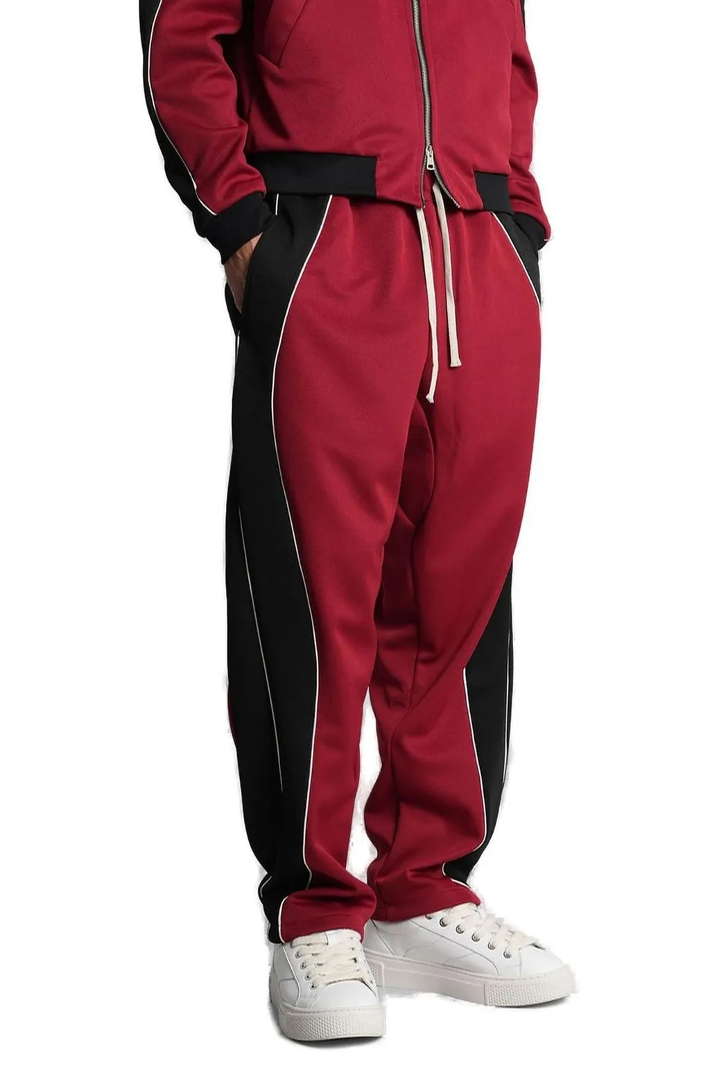 State Of Order Contrast Trim Drawstring Pants