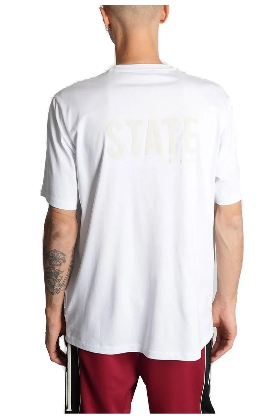 State Of Order Logo Printed Crewneck T-Shirt