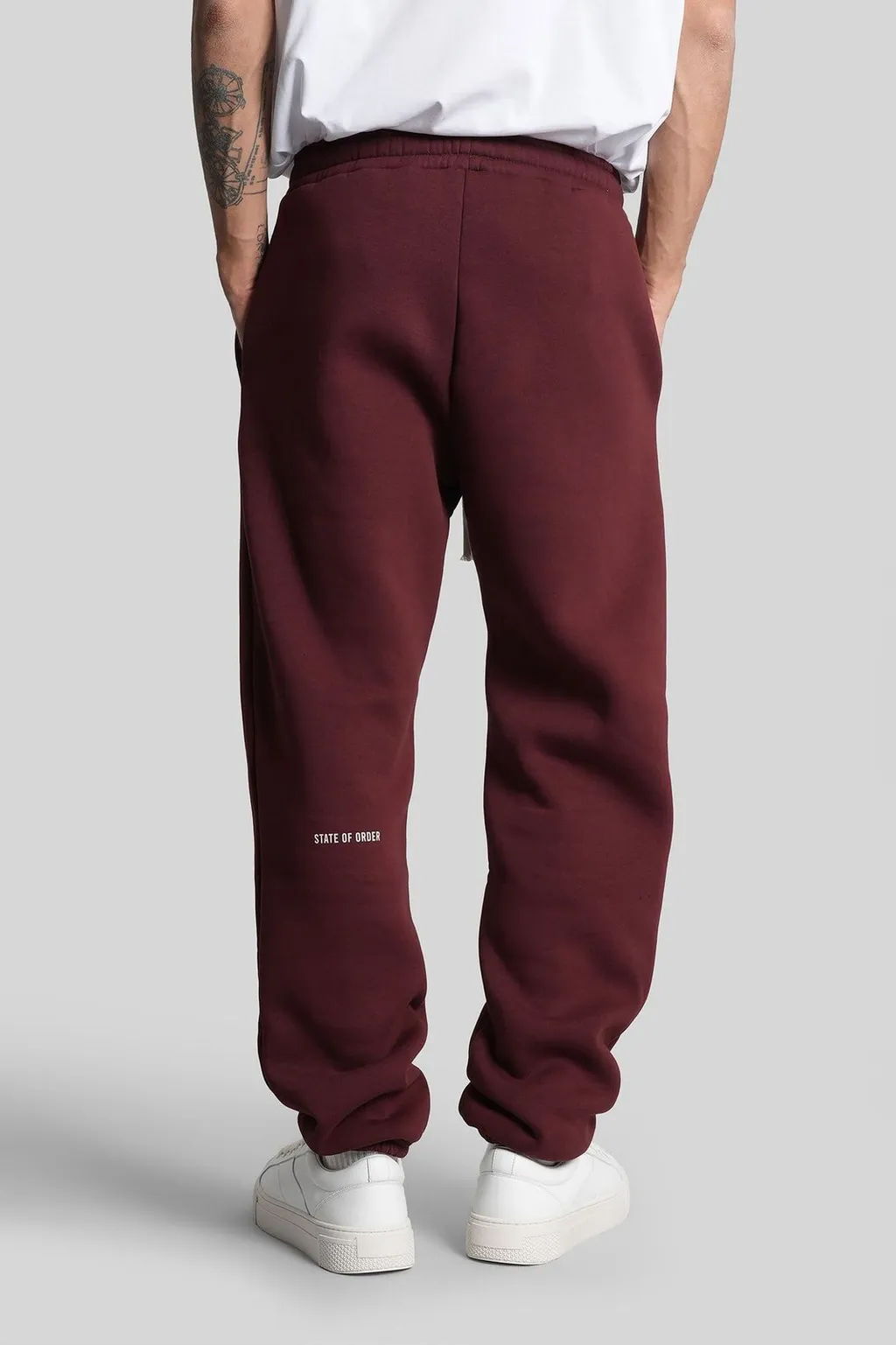 State Of Order Logo Printed Drawstring Trousers
