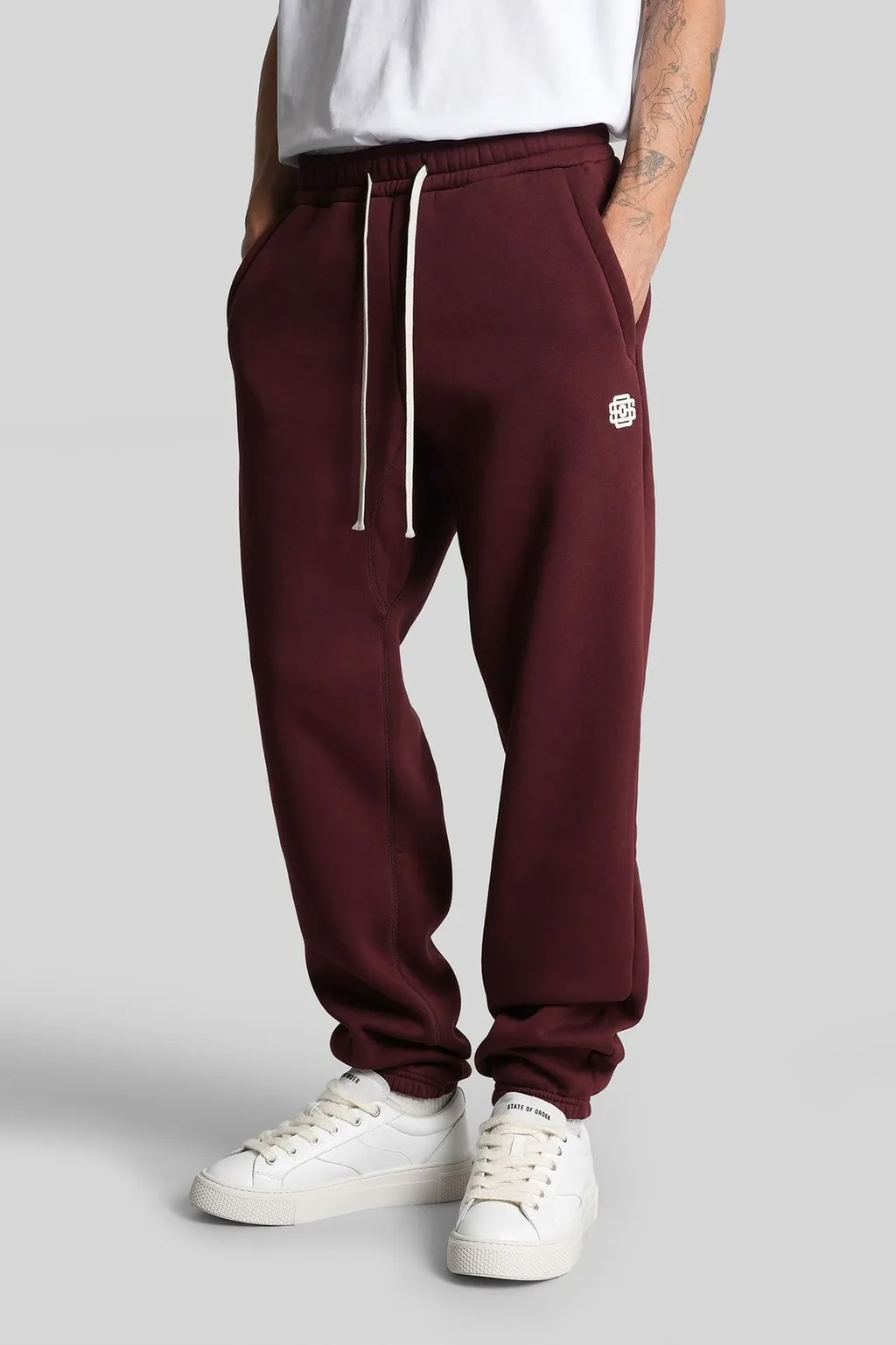 State Of Order Logo Printed Drawstring Trousers