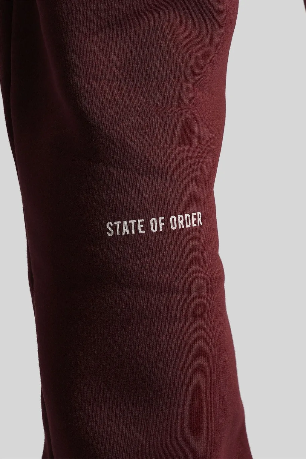 State Of Order Logo Printed Drawstring Trousers
