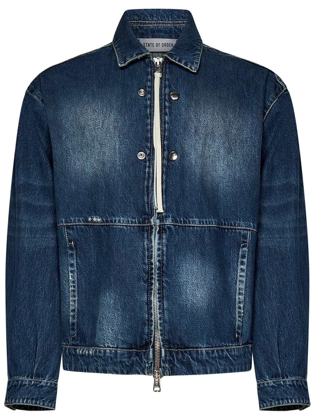 State Of Order Driver Zipped Denim Jacket