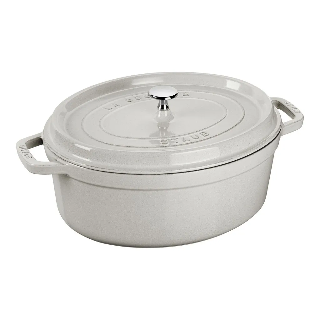 Staub Logo Embossed Oval Saucepan
