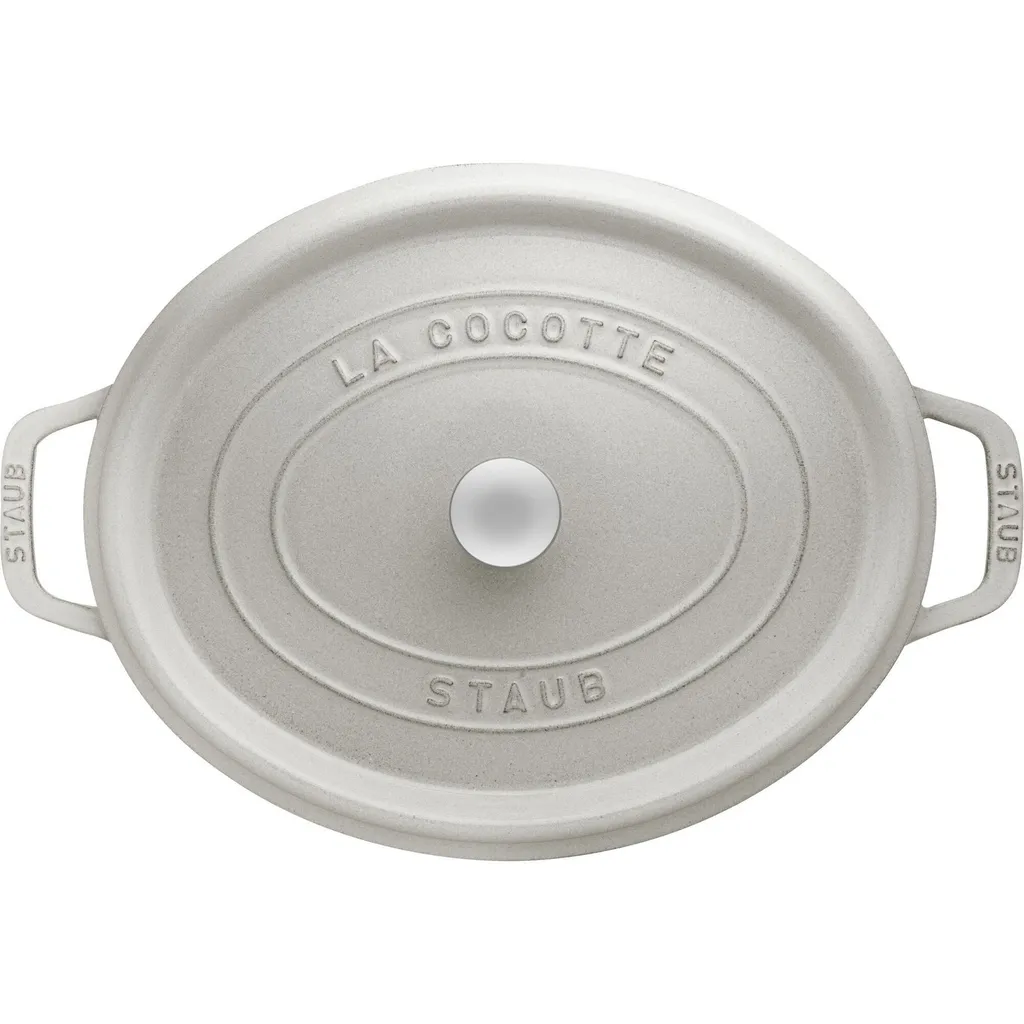 Staub Logo Embossed Oval Saucepan