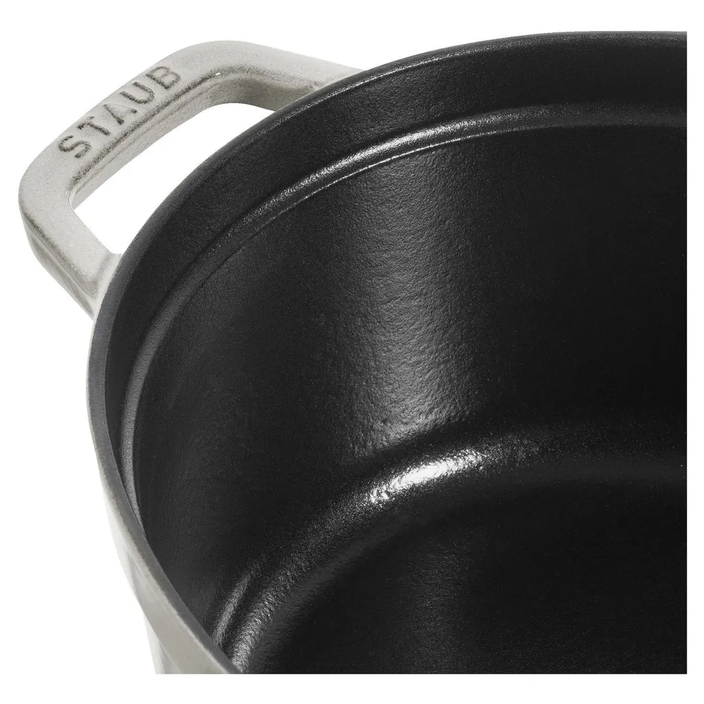 Staub Logo Embossed Oval Saucepan