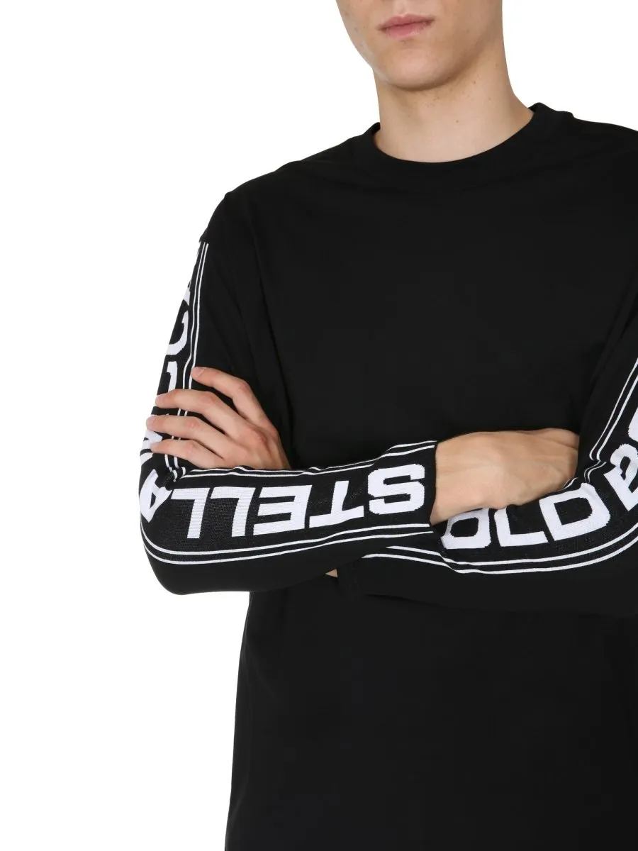 Stella Mccartney Logo Tape Long Sleeve Top