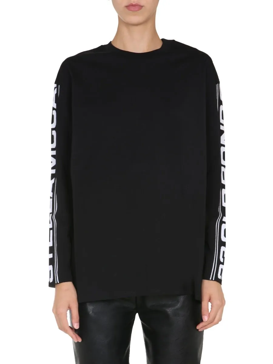 Stella Mccartney Logo Tape Long Sleeve Top