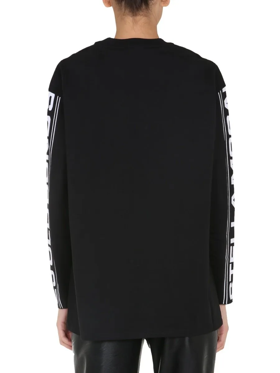 Stella Mccartney Logo Tape Long Sleeve Top