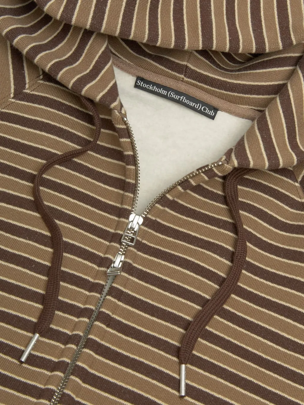 Stockholm Surfboard Club Ace Striped Zip Sweater