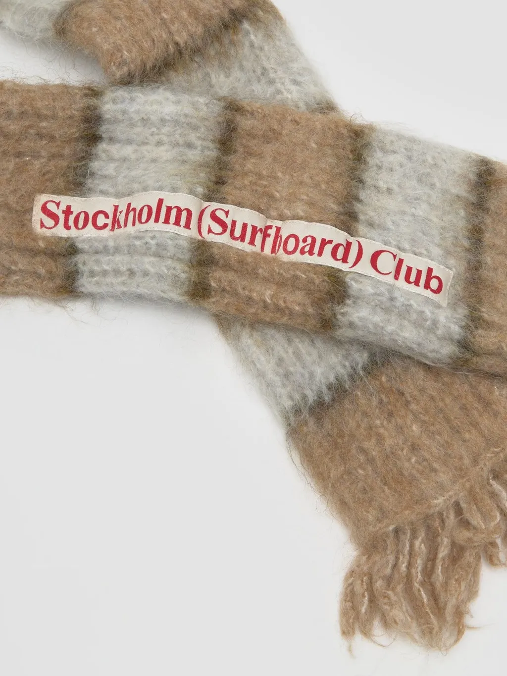 Stockholm Surfboard Club Striped Knit Scarf