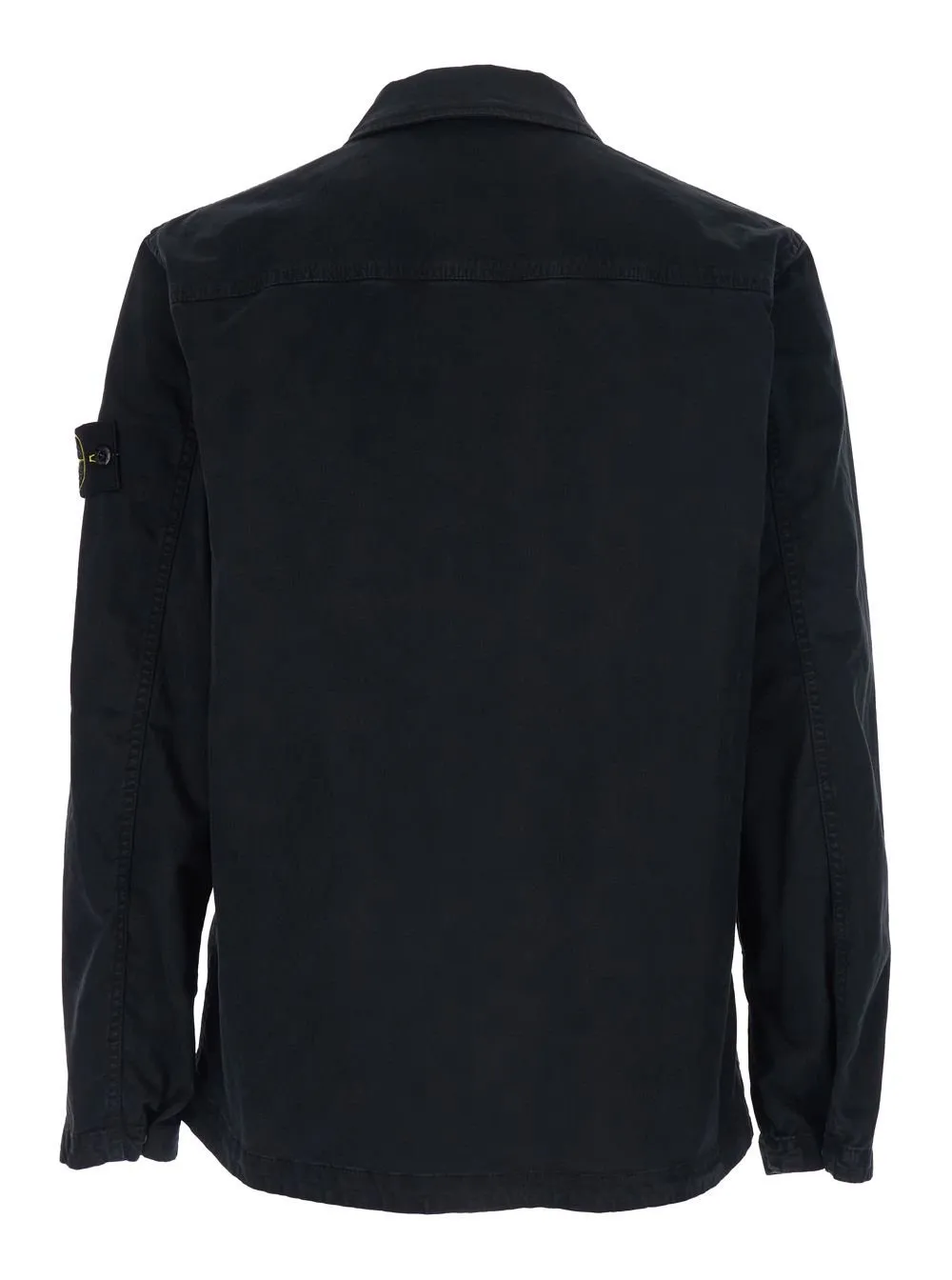 Stone Island Logo Patch Long Sleeved Shirt Jacket