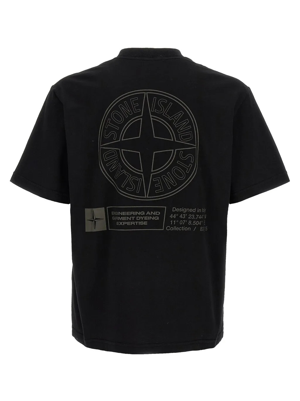 Stone Island Logo Printed Crewneck T-Shirt