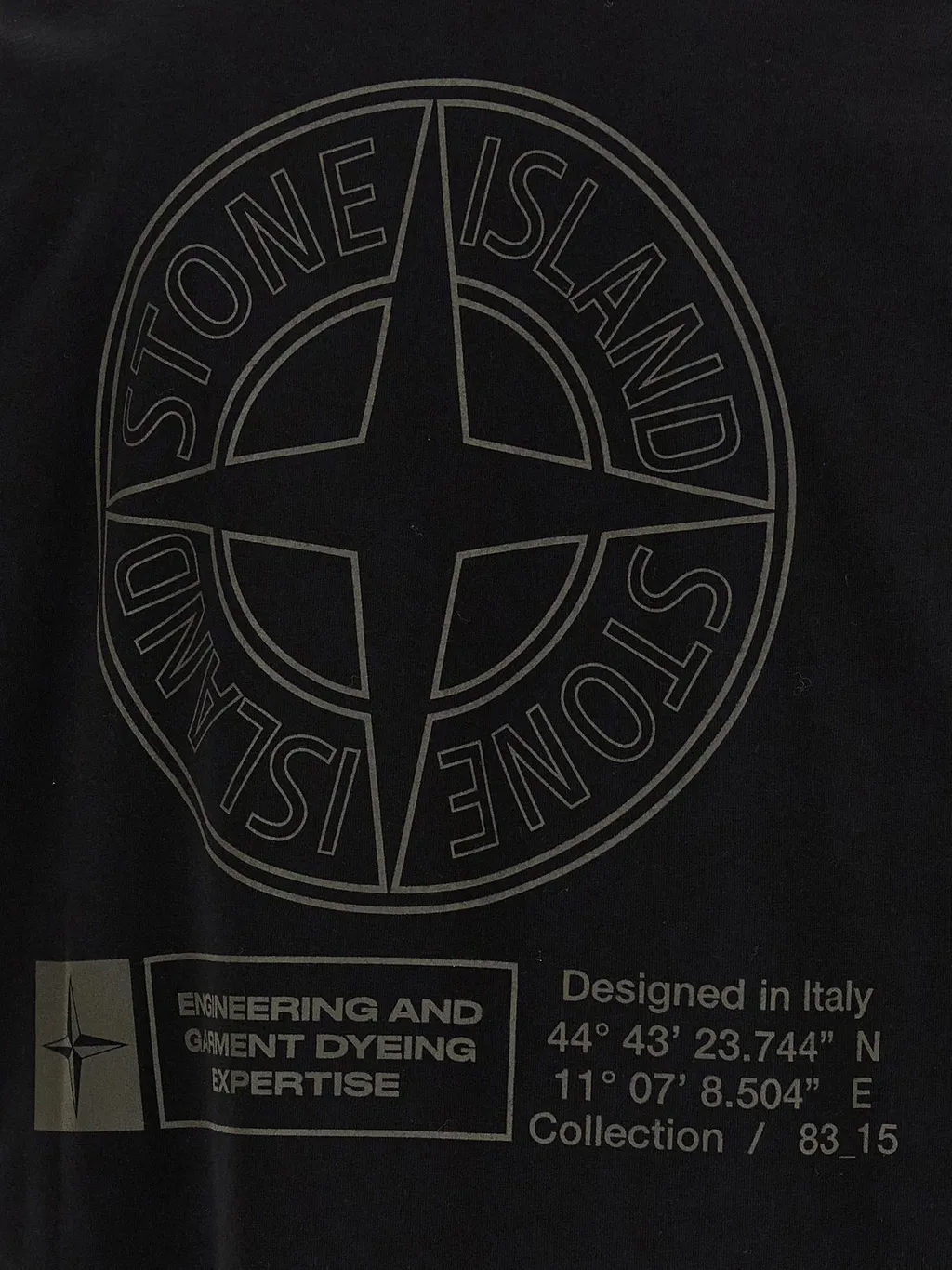 Stone Island Logo Printed Crewneck T-Shirt