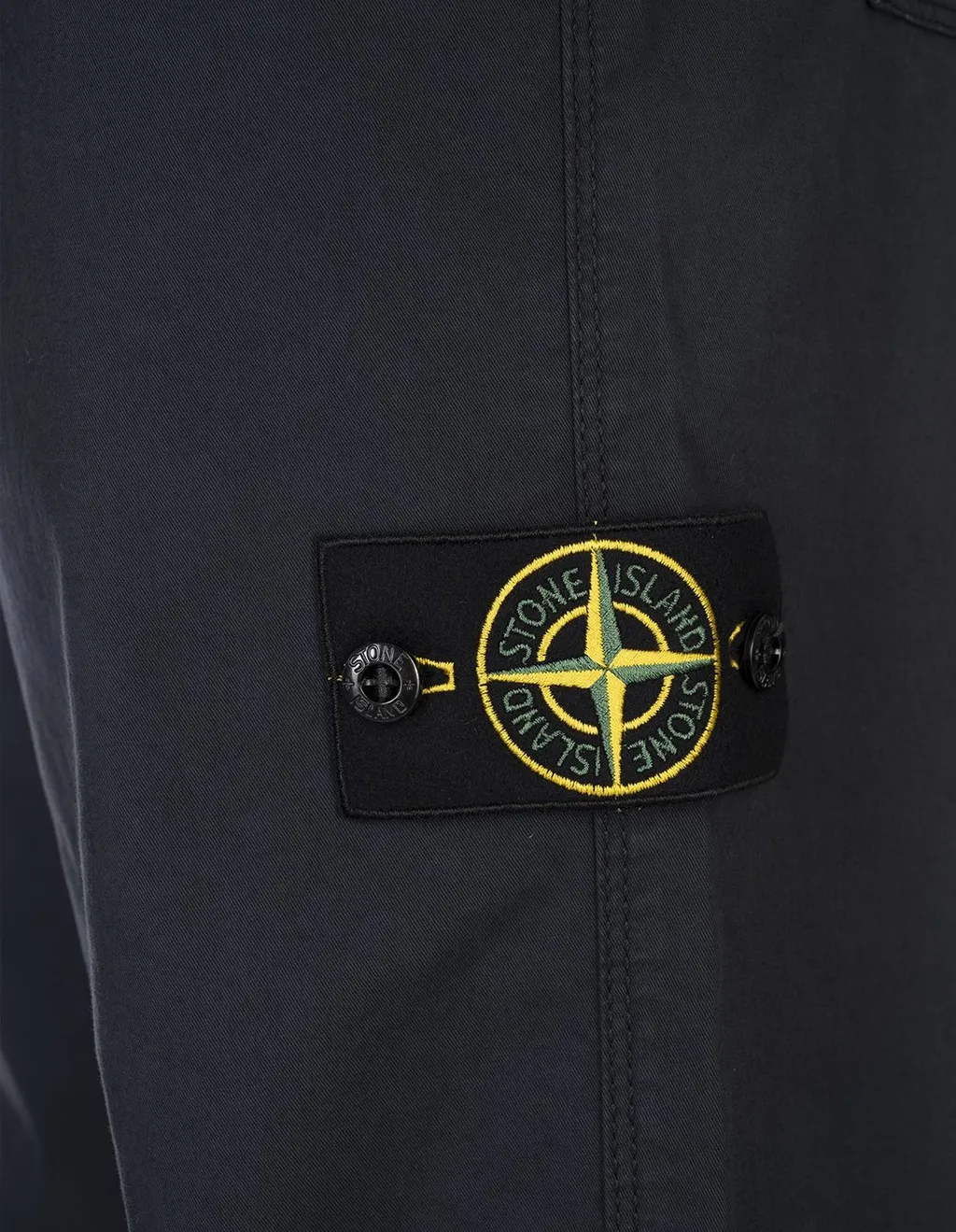 Stone Island Logo Patch Straight-Leg Trousers
