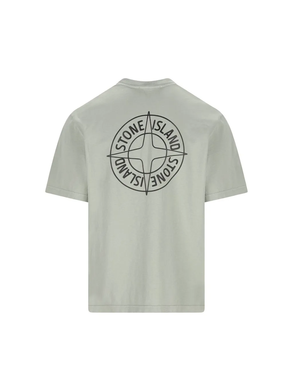 Stone Island Logo Printed Crewneck T-Shirt