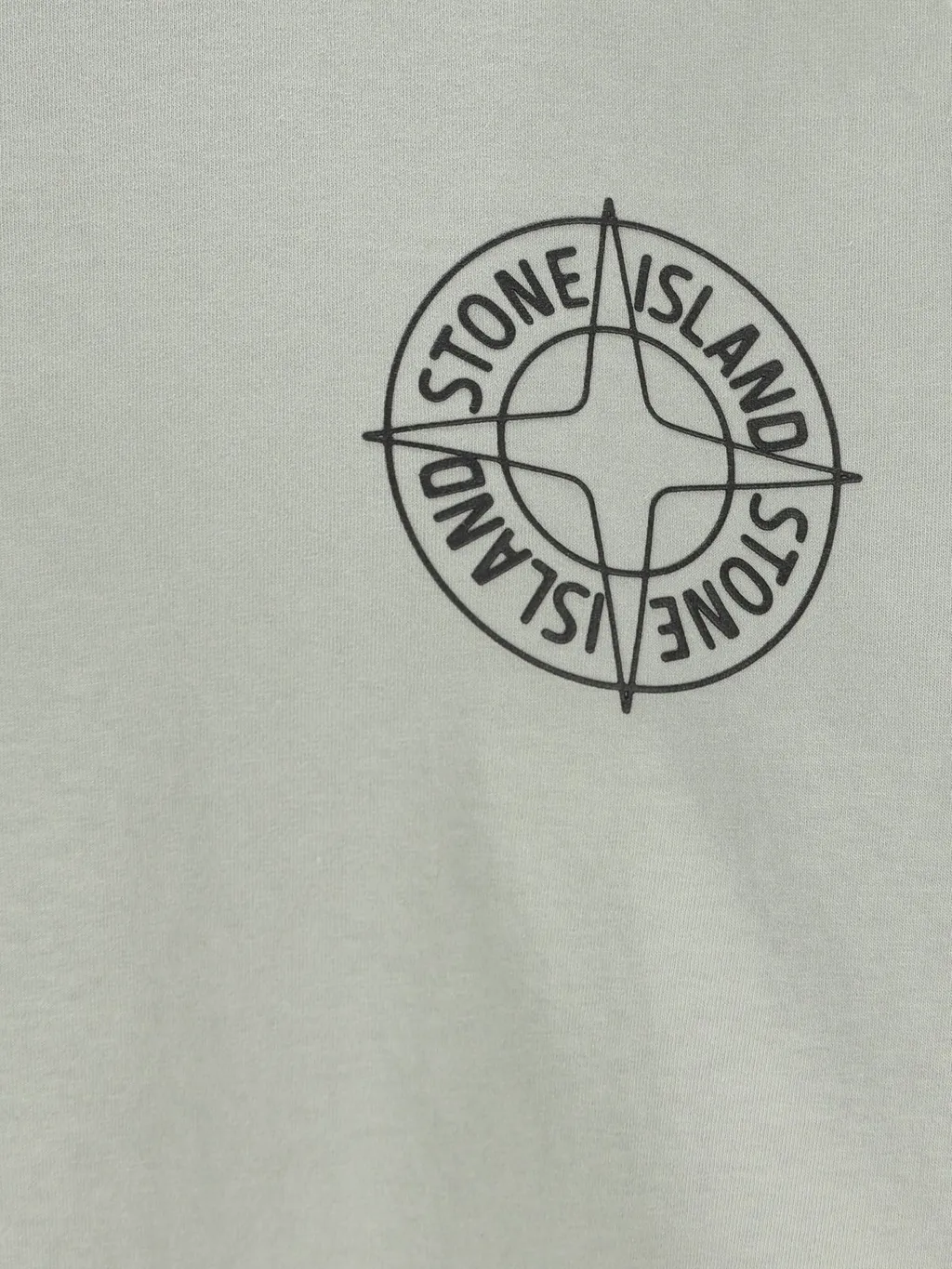 Stone Island Logo Printed Crewneck T-Shirt