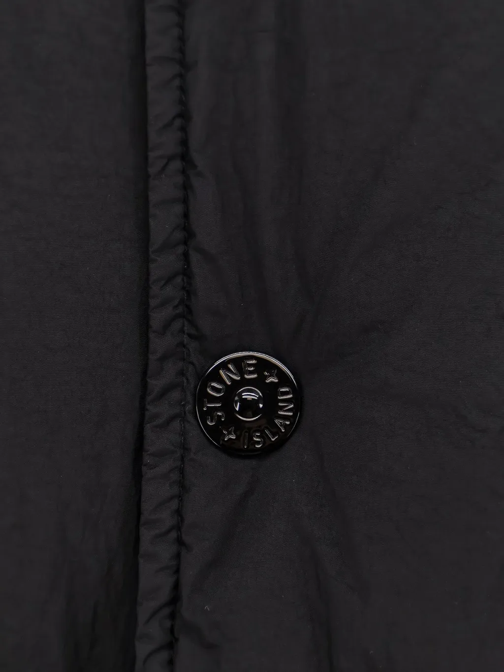 Stone Island Logo Patch Hooded Coat