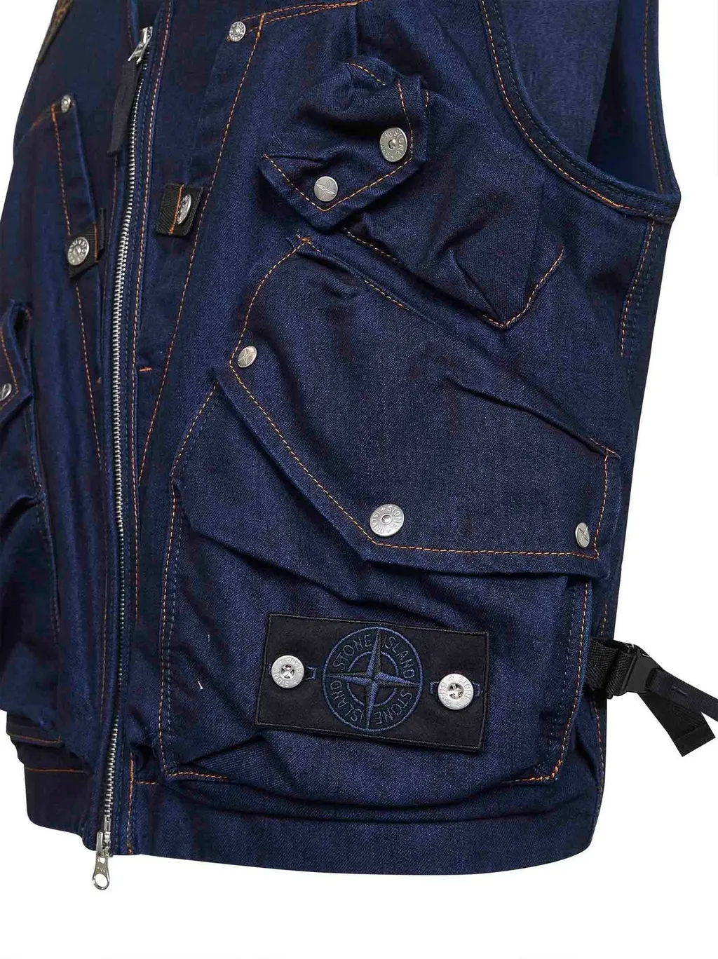 Stone Island Logo Patch Waistcoat