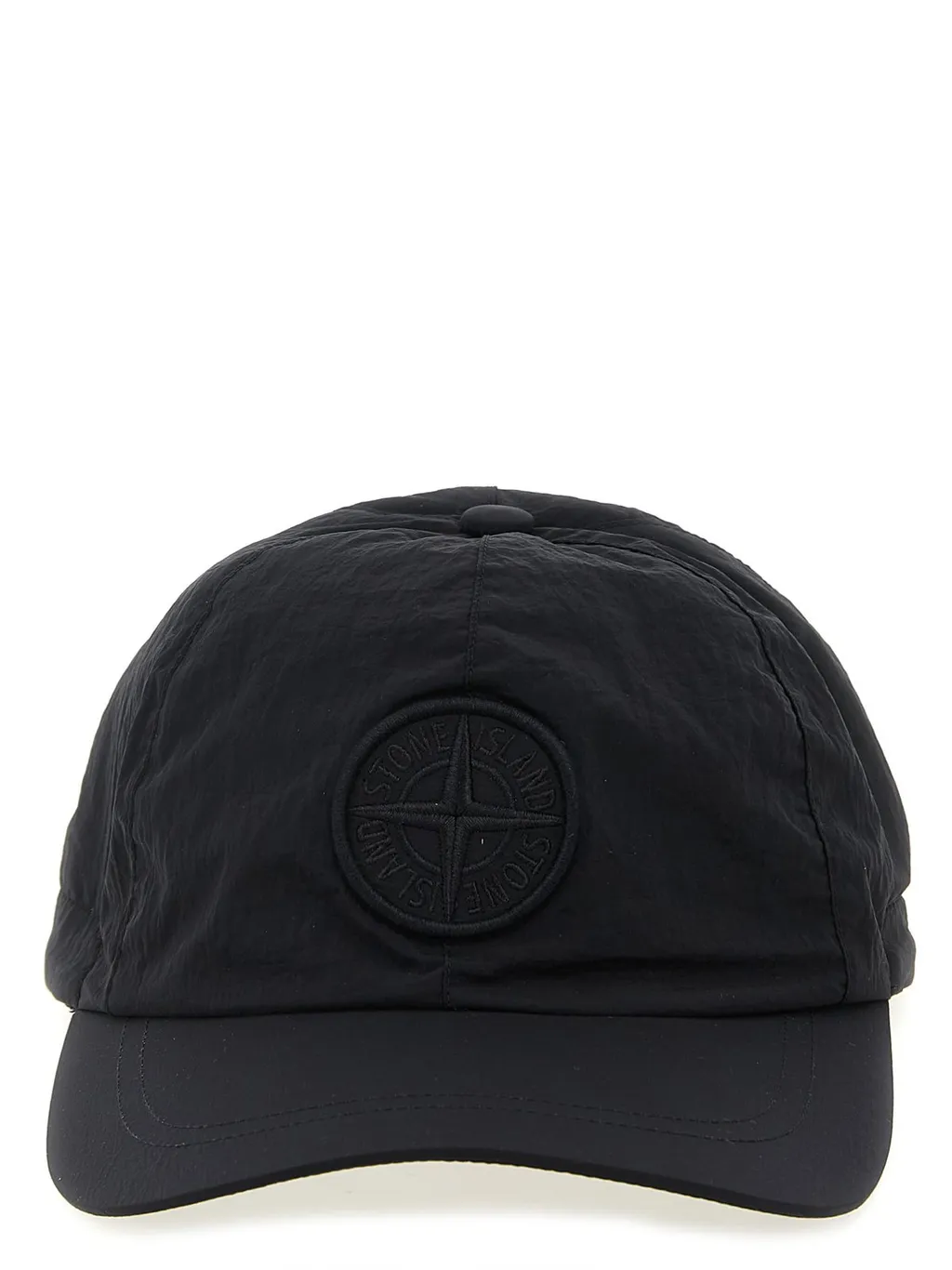 Stone Island Logo Embroidered Curved Peak Baseball Cap