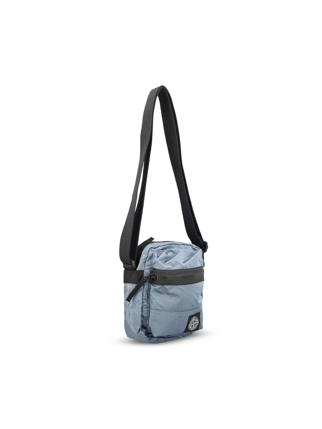 Stone Island Logo Patch Zipped Messenger Bag