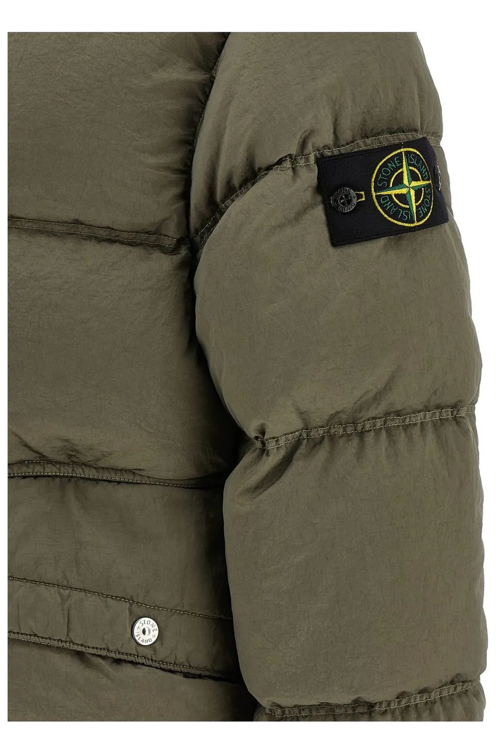 Stone Island Logo Patch Zip-Up Jacket