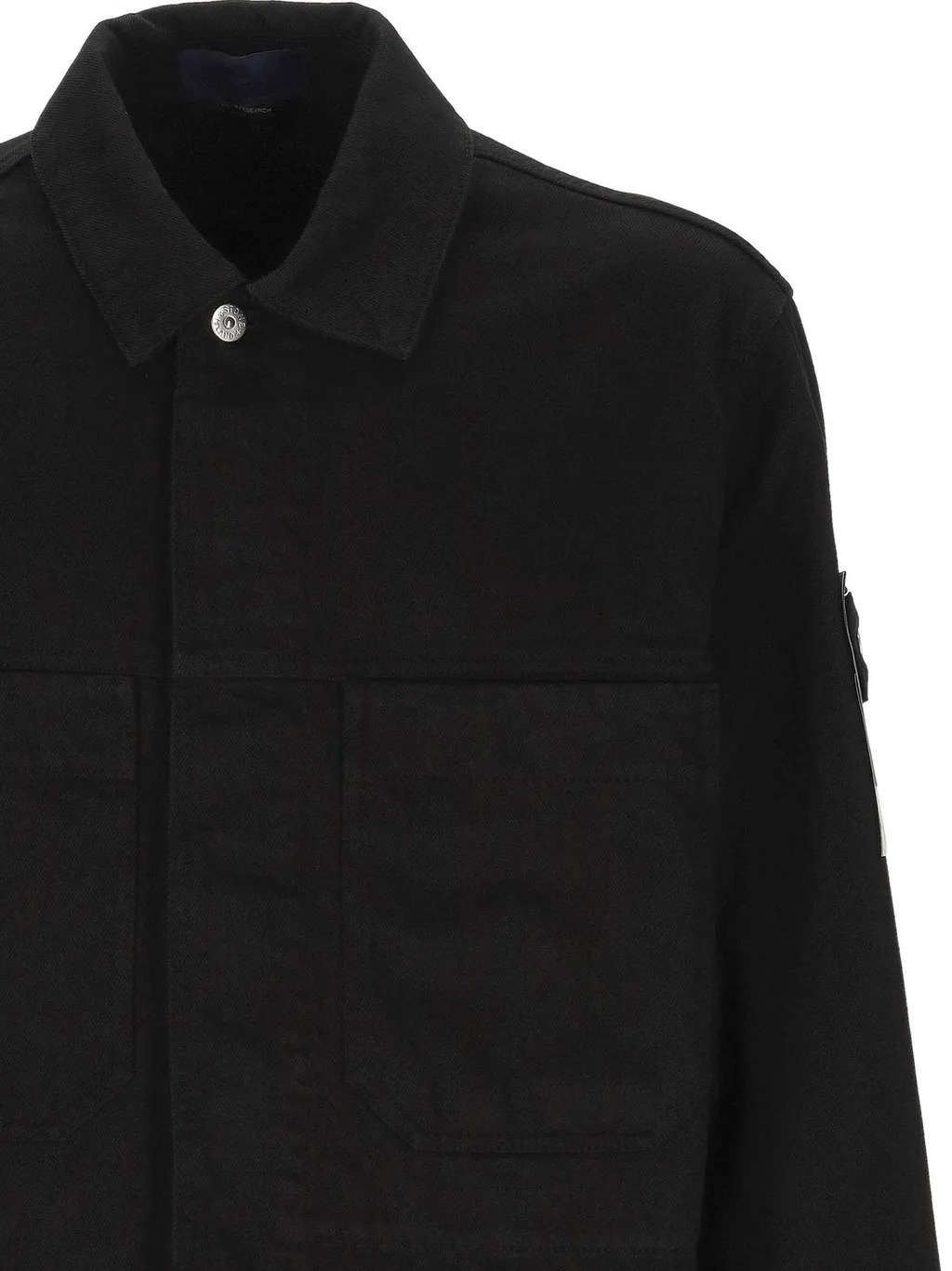 Stone Island Button Detailed Denim Jacket