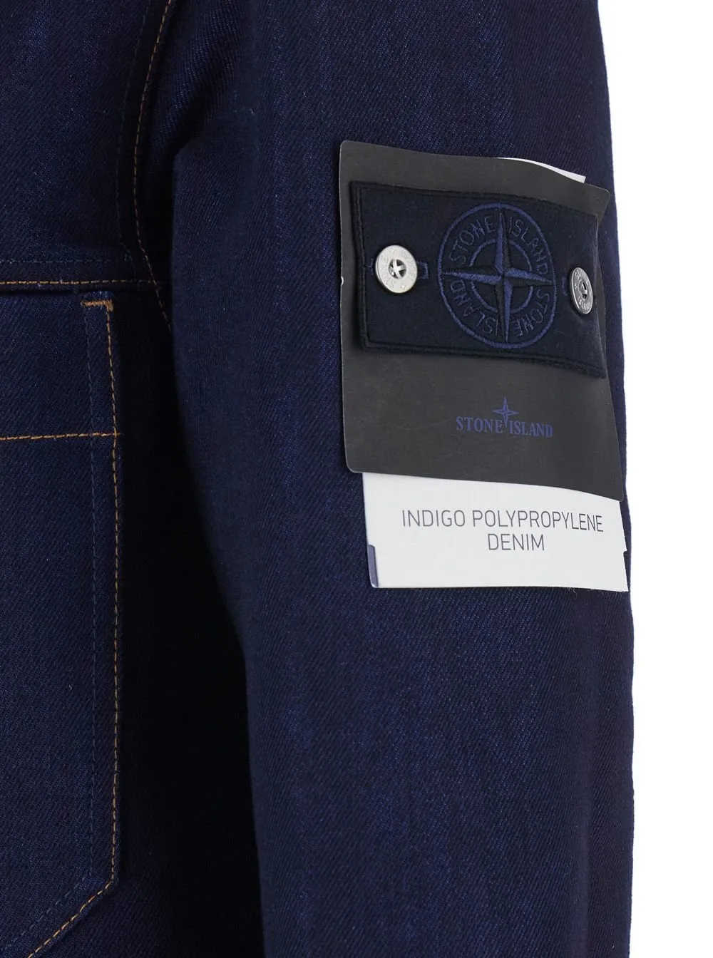 Stone Island Logo Patch Denim Jacket
