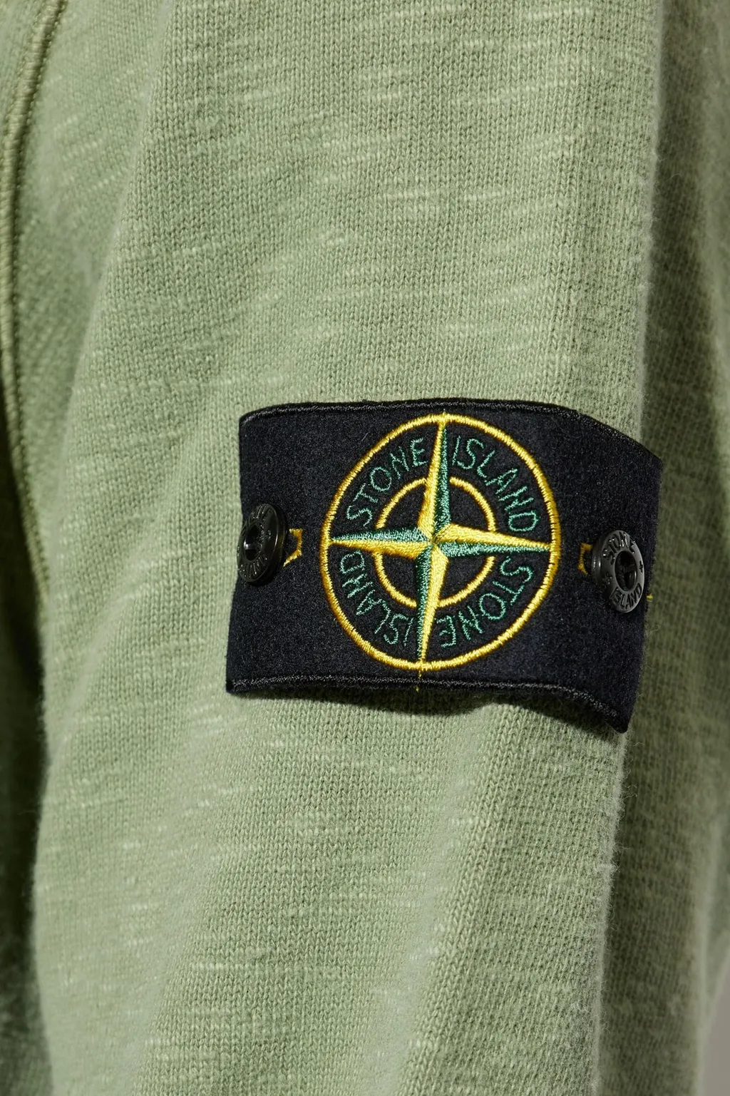 Stone Island Logo Patch Long Sleeved Sweatshirt
