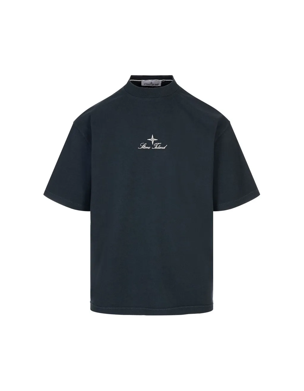 Stone Island Logo Printed Short-Sleeved T-Shirt