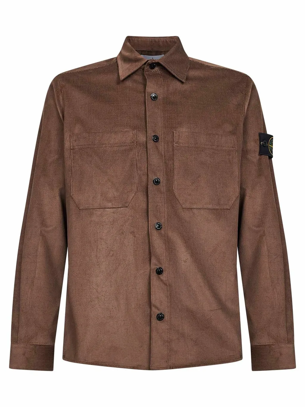 Stone Island Logo Patch Long Sleeved Shirt