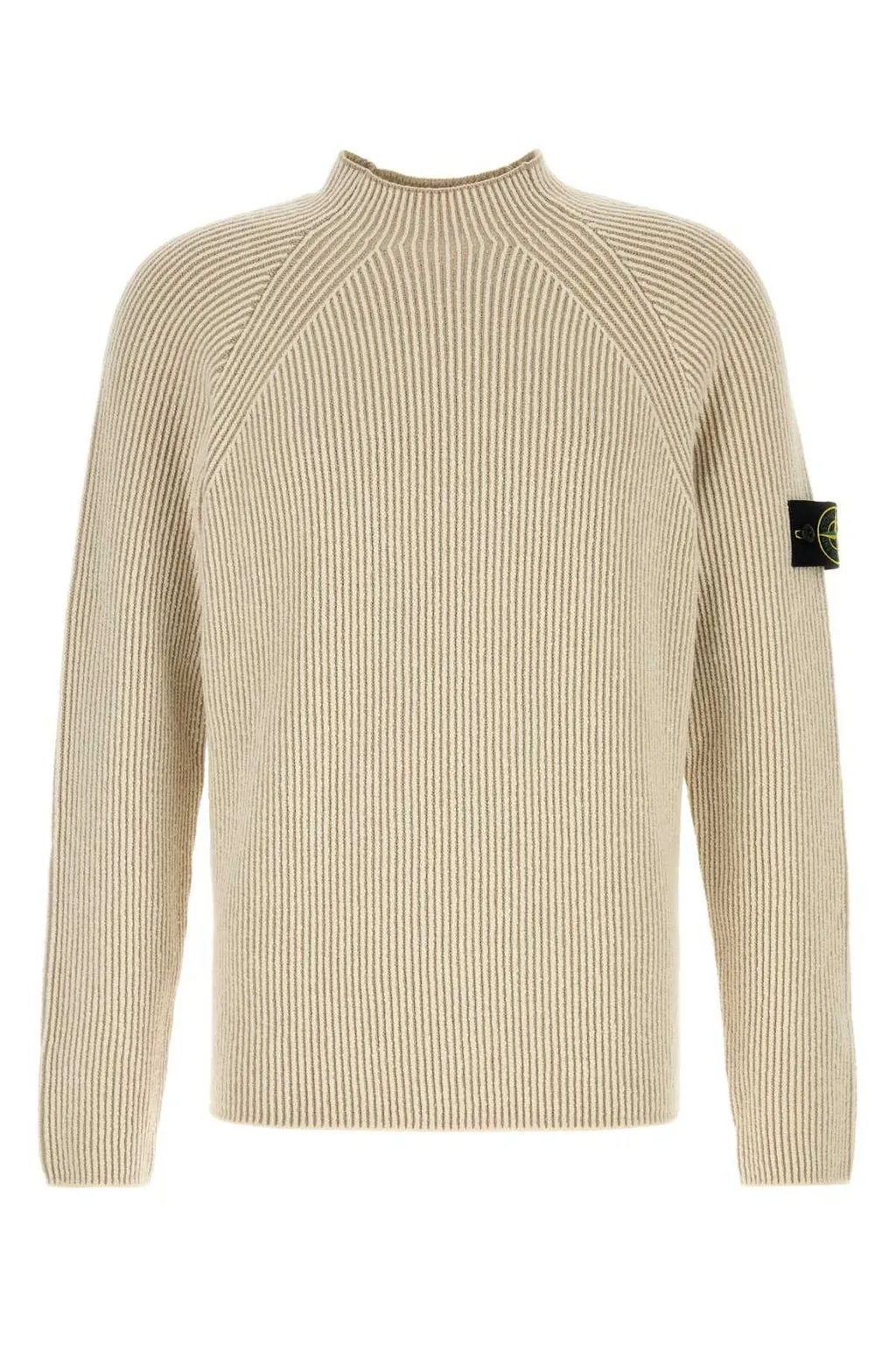 Stone Island Logo Patch Knitted Jumper