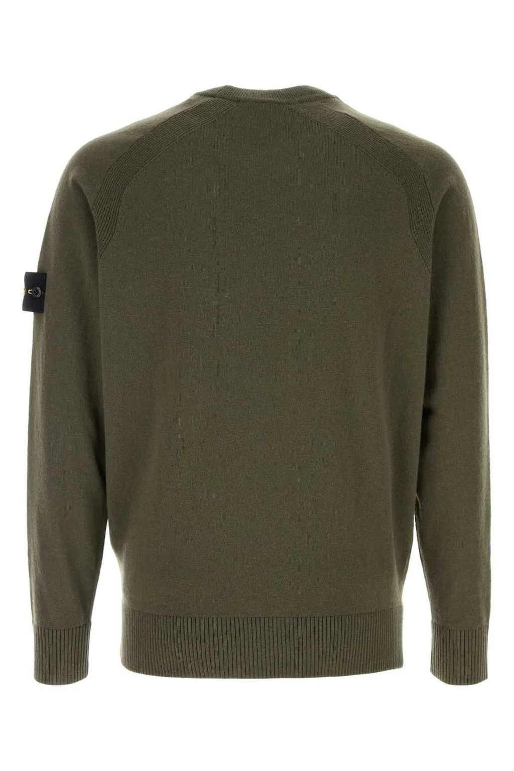 Stone Island Logo Patch Crewneck Knitted Jumper