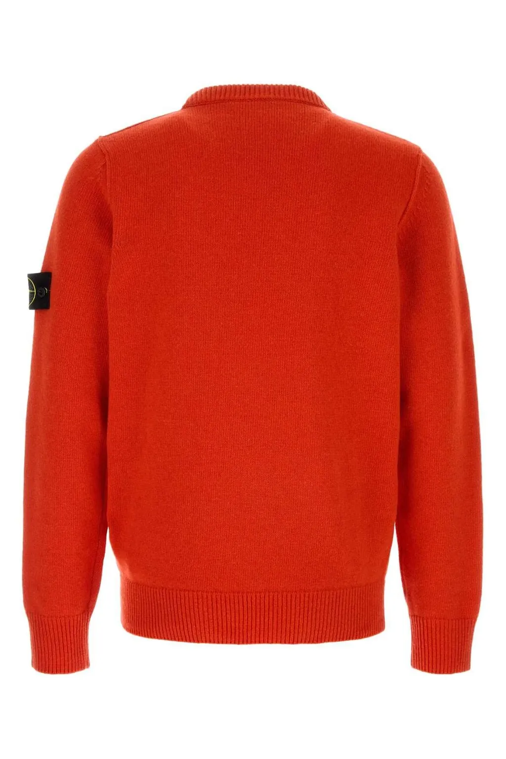 Stone Island Logo Patch Knitted Crewneck Jumper