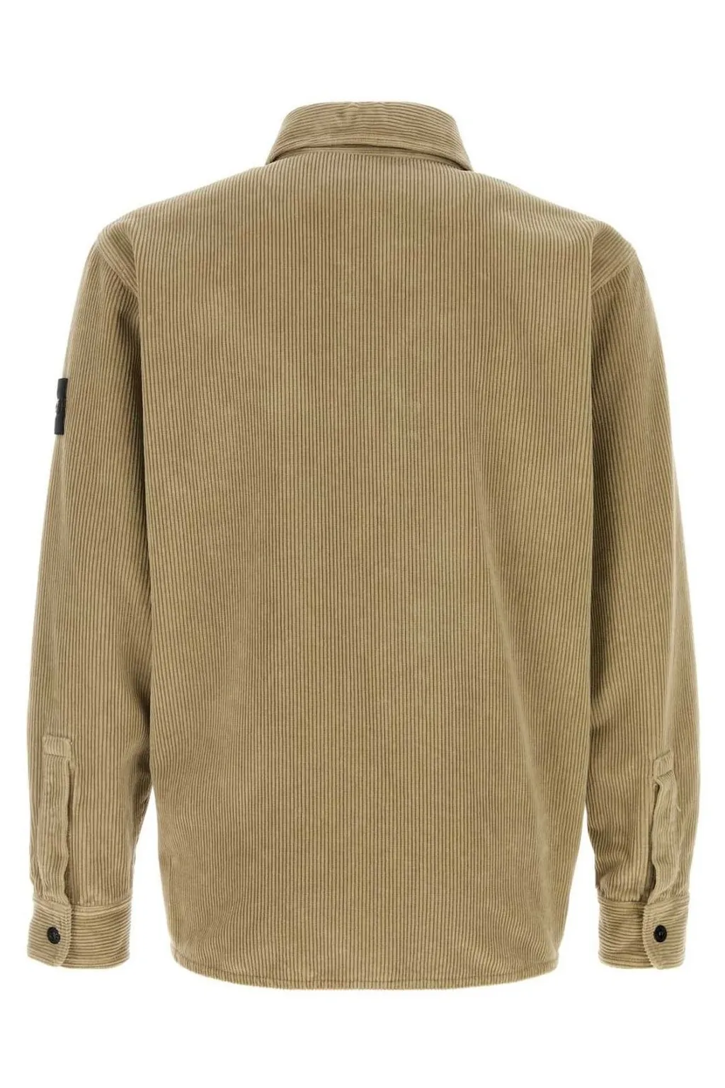 Stone Island Compass Patch Buttoned Overshirt