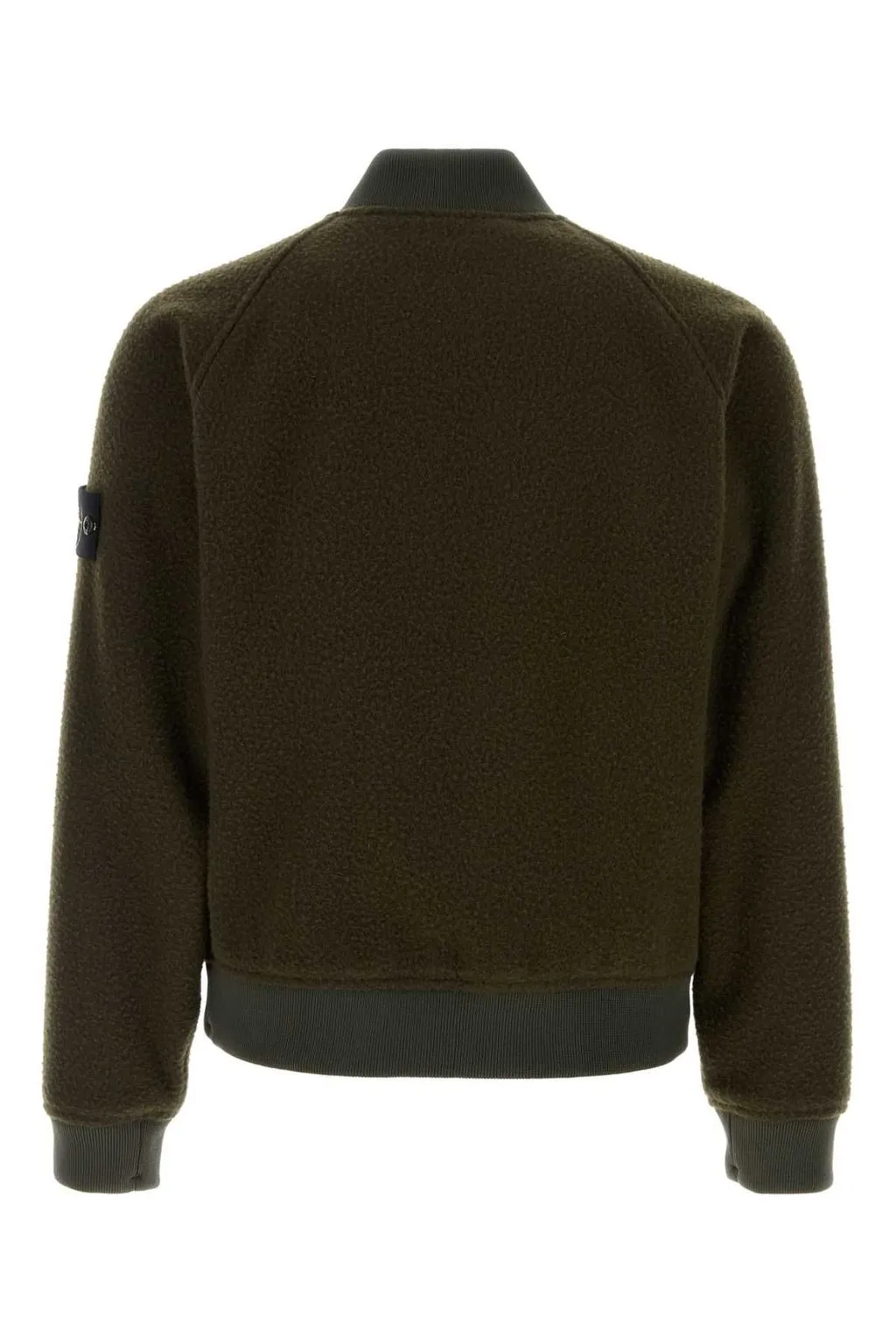 Stone Island Logo Patch Zipped Bomber Jacket