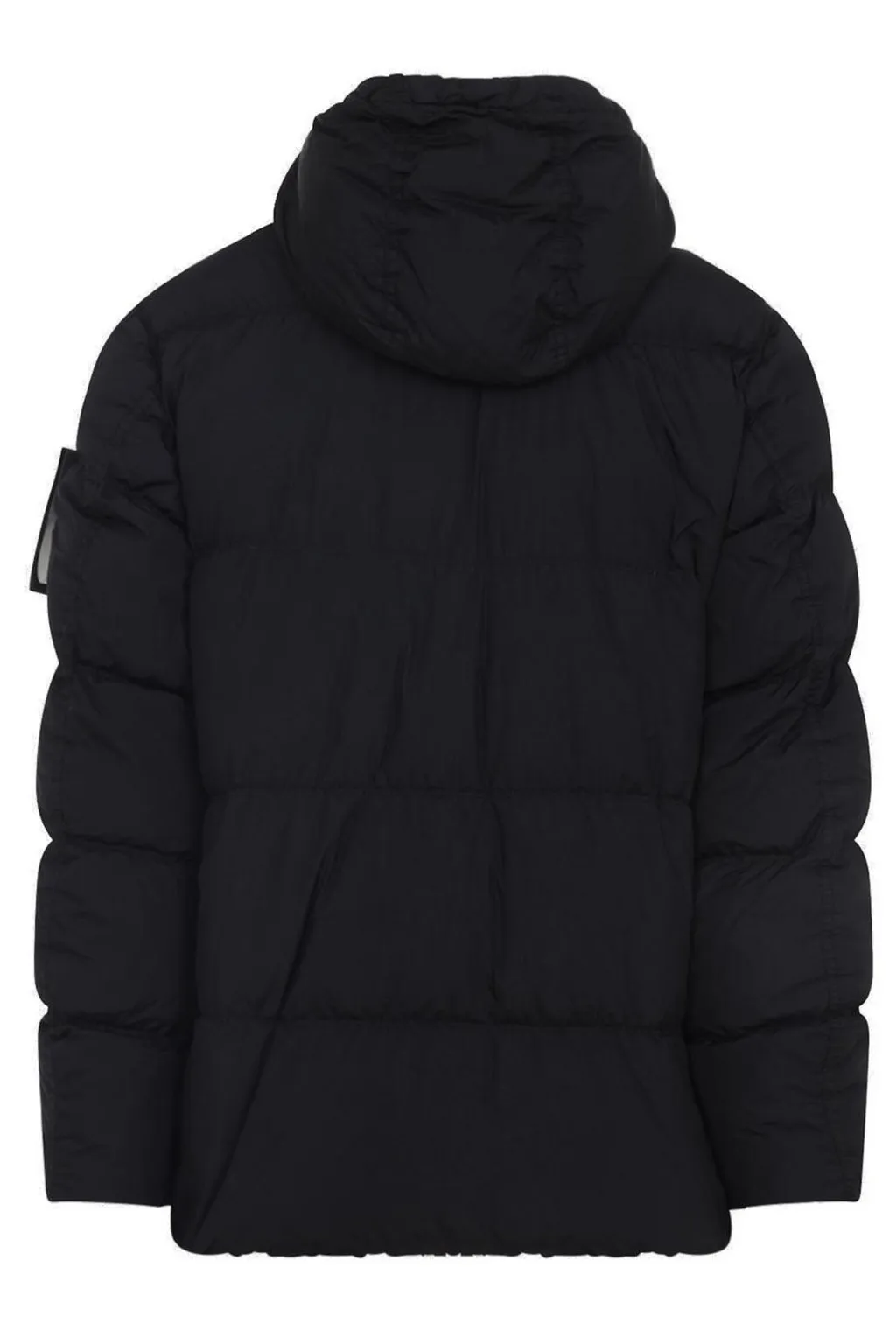 Stone Island Logo Patch Zip-Up Hooded Jacket