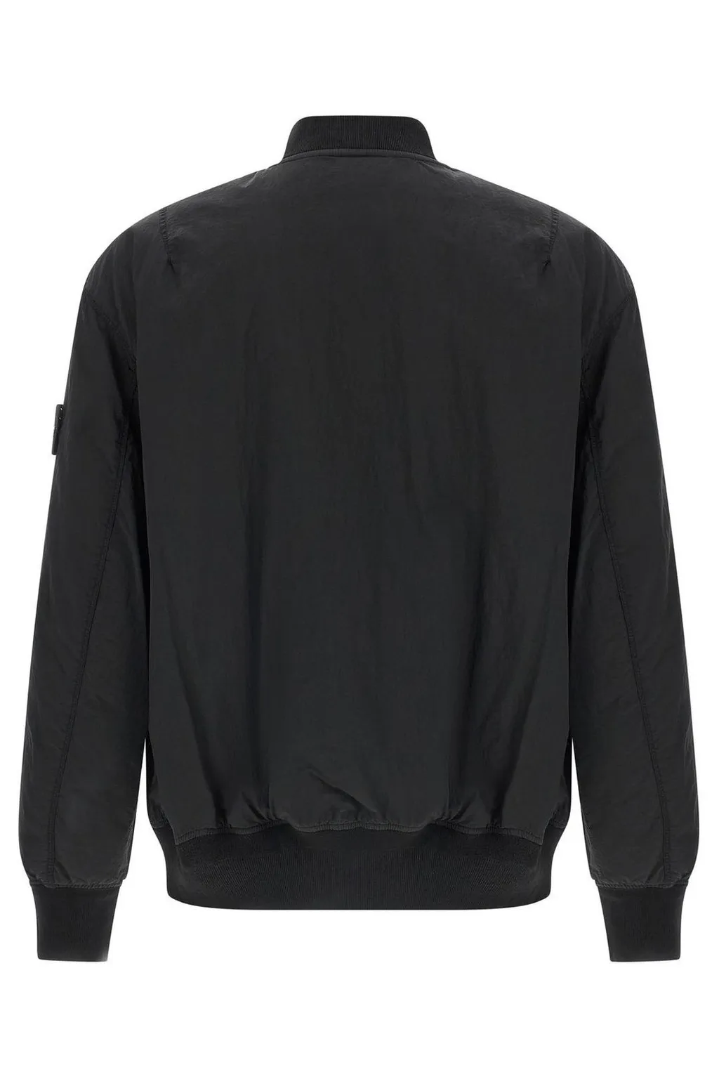 Stone Island Logo Patch Zipped Bomber Jacket